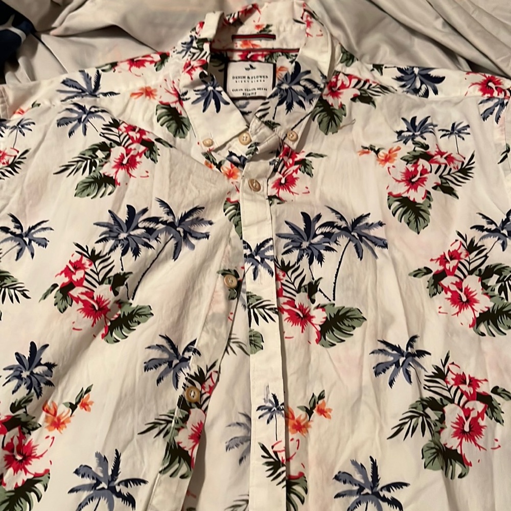Slim fit XXL button down shirt